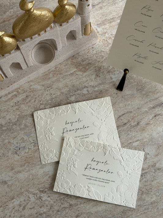 Ramadan Tischkarten - Ramadan Place Cards mit Struktur