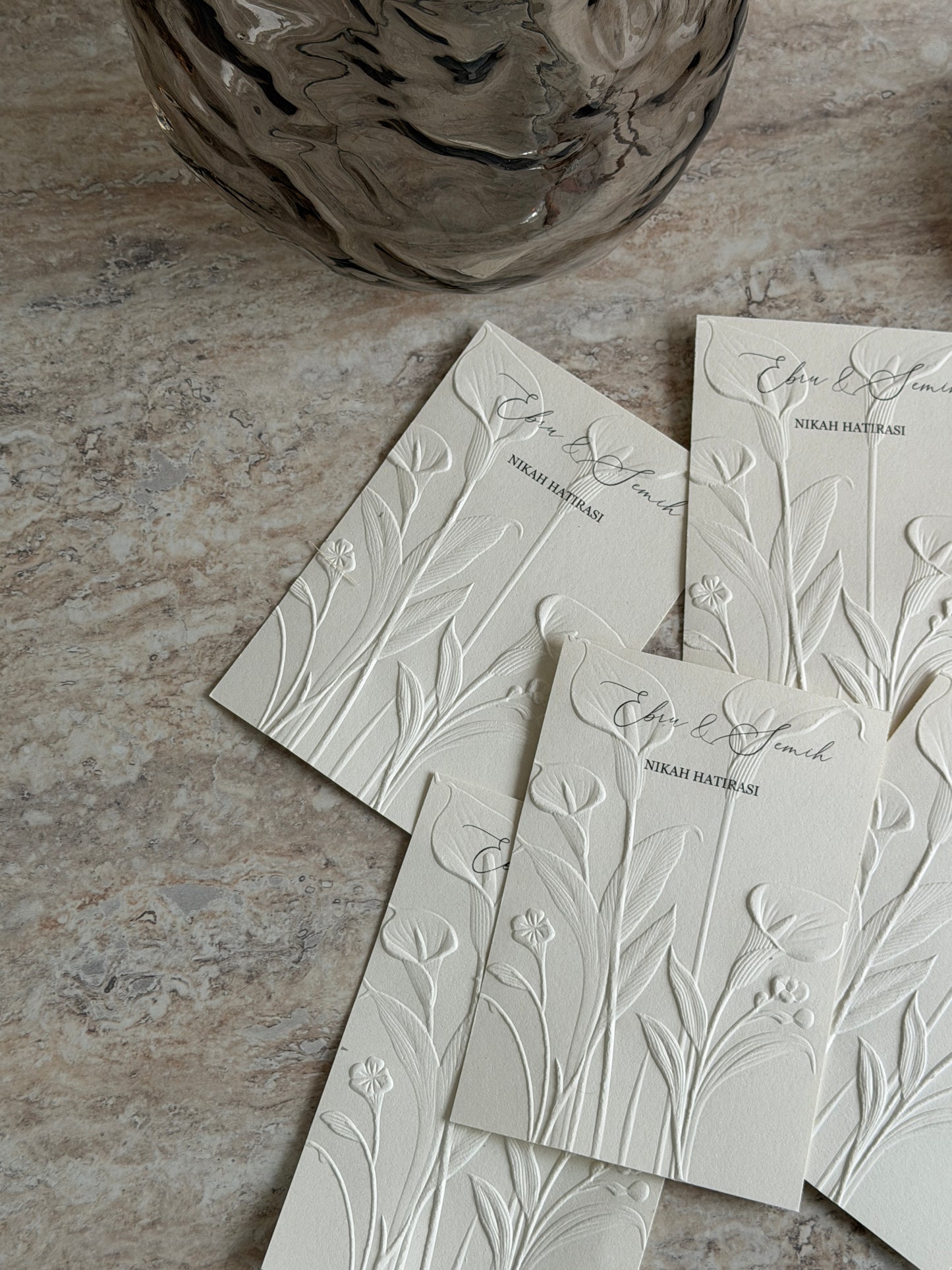 Papeterie DIY mit Struktur - Karten für deine Gastgeschenke!