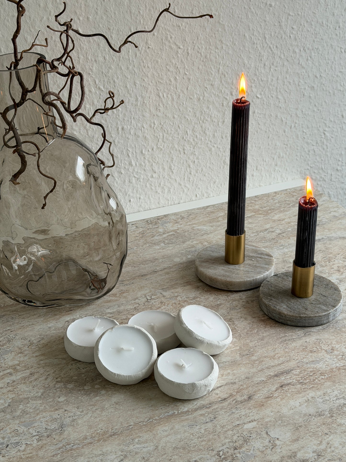 Teelichter DIY - handgeformt