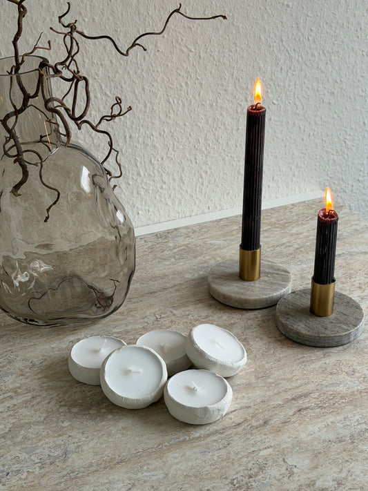 Teelichter DIY - handgeformt
